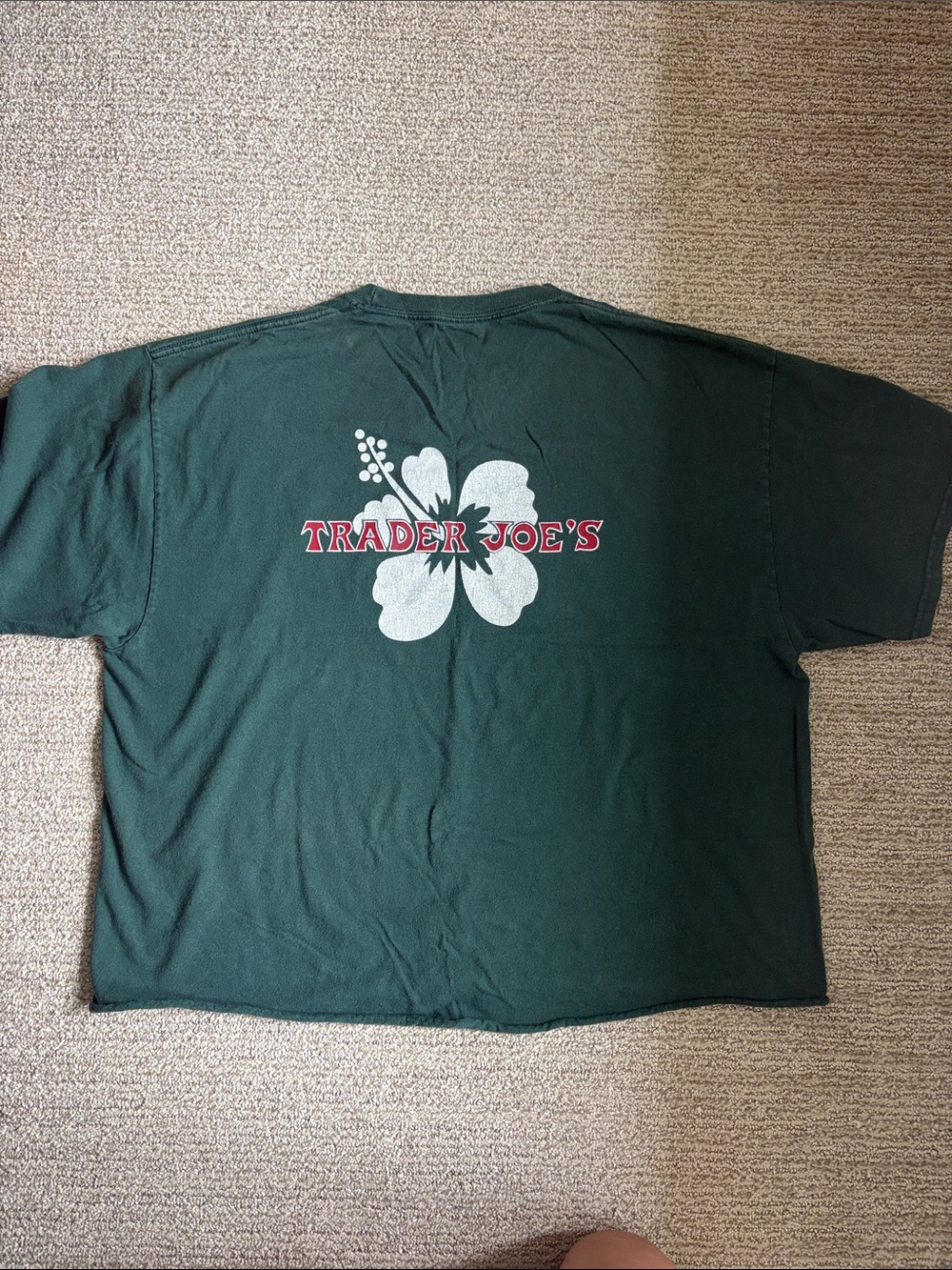 Trader Joe's green tshirt🌺